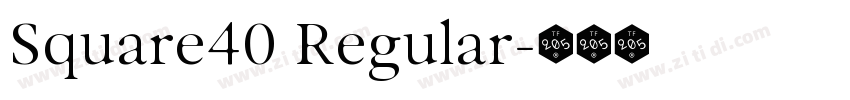 Square40 Regular字体转换 Square40 Regular字体转换